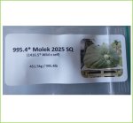 995.4* Molek 2025 (451,5kg)