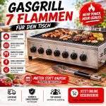 Gas Grill 7 Flammen / Tischgrill