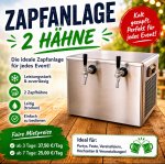 Doppelte Zapfanlage mit Durchlaufkühler